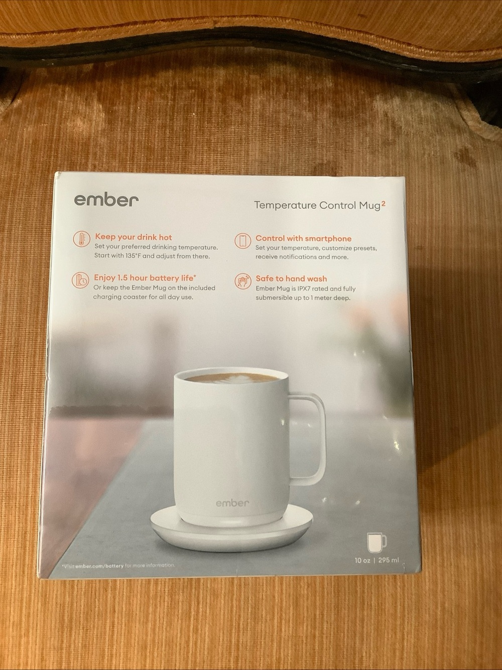 Ember 10oz Temperature Control Smart Mug 2 White CM191002US New factory sealed - Picture 3 of 5